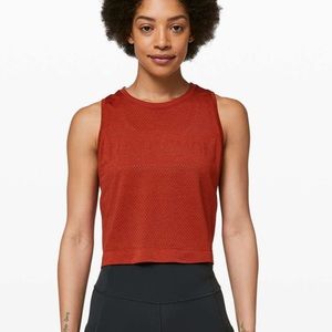 Lululemon breeze by crop muscle tank